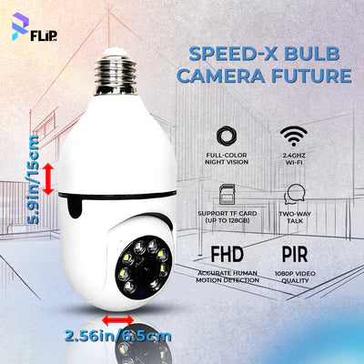 Speed-X Bulb Camera 1080p Wifi 360