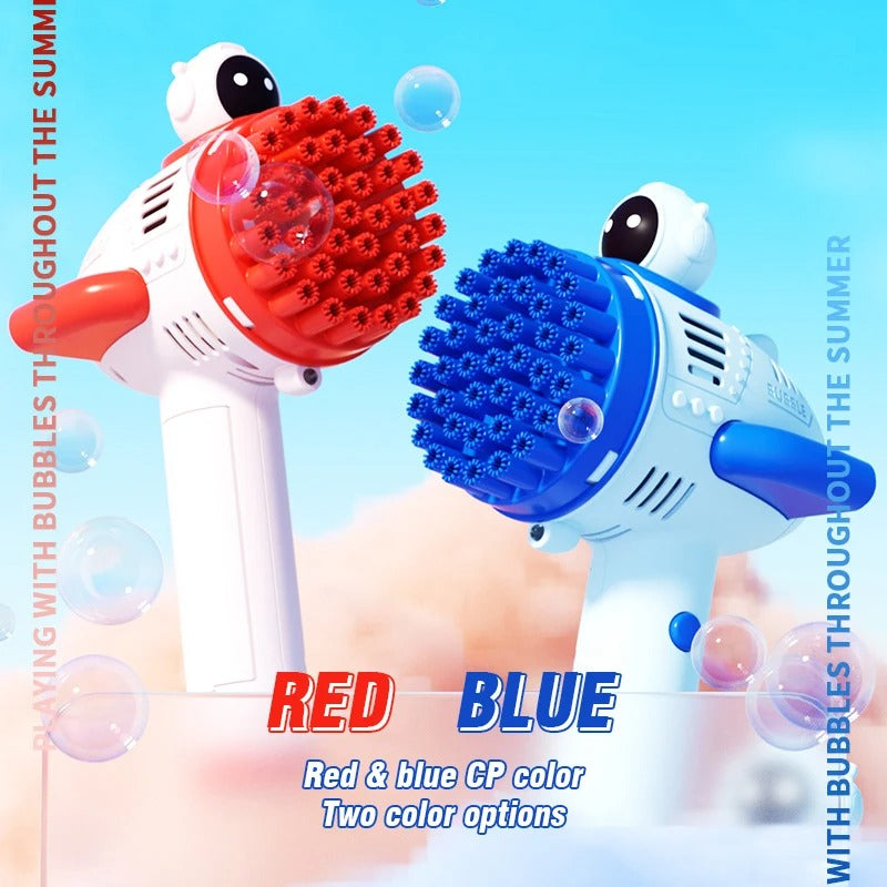 Electric Bubble Machine Automatic Light Bubbles Gun