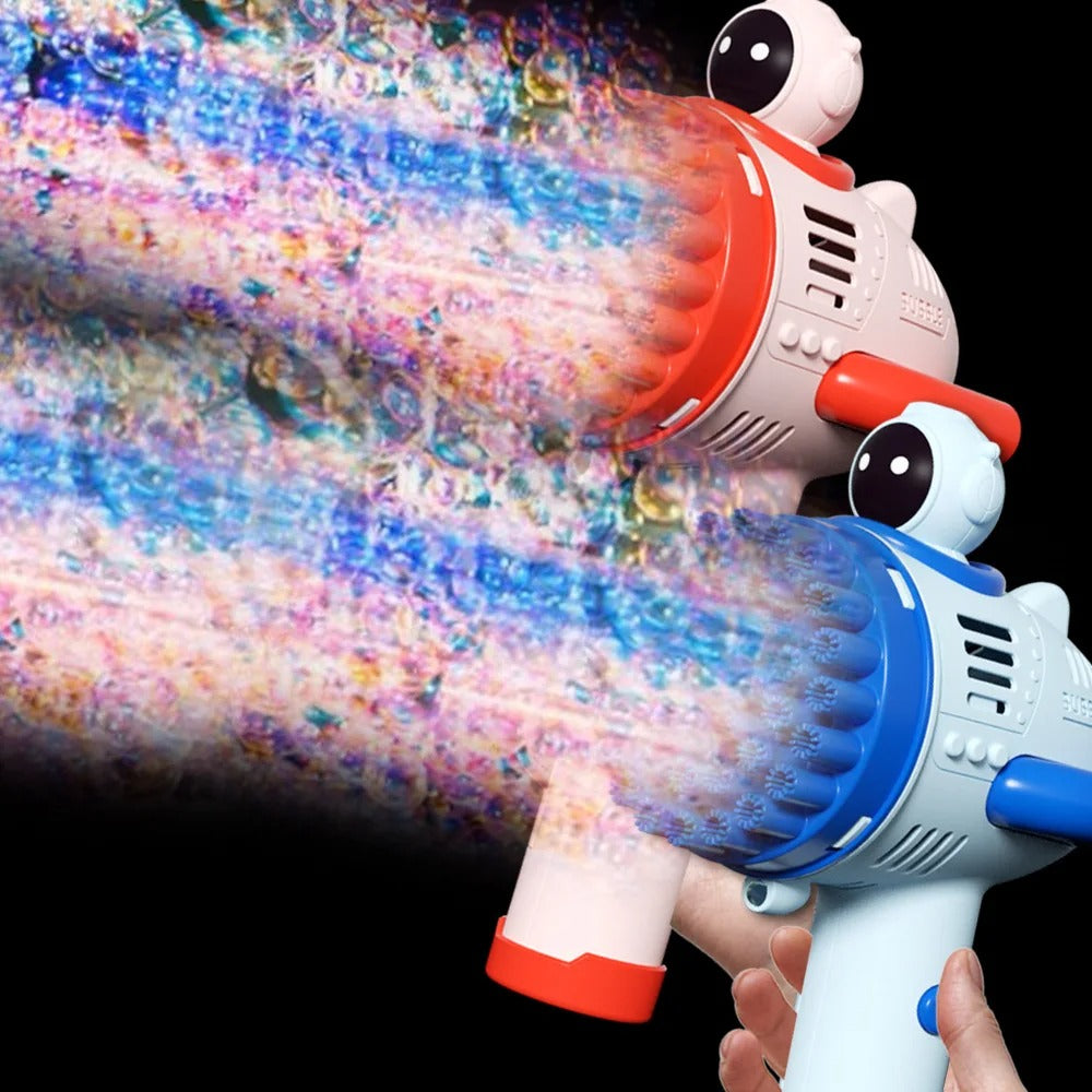 Electric Bubble Machine Automatic Light Bubbles Gun