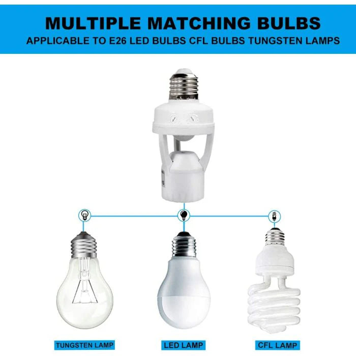 Motion Sensor LED Bulb Holder 110V - 220V